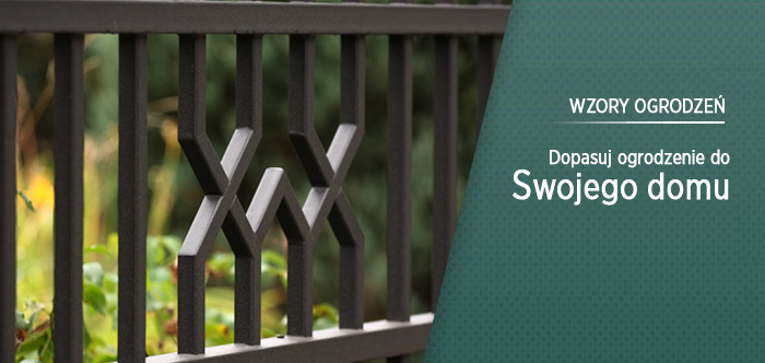 Wzory ogrodzeń frontowych dla domu firmy PLAST-MET