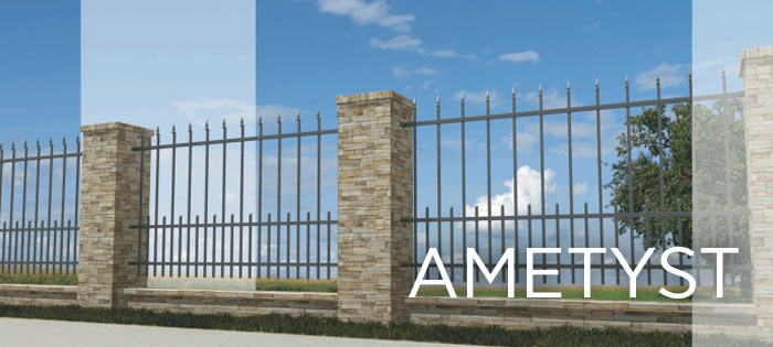 Wzór ogrodzenia frontowego AMETYST firmy PLAST-MET