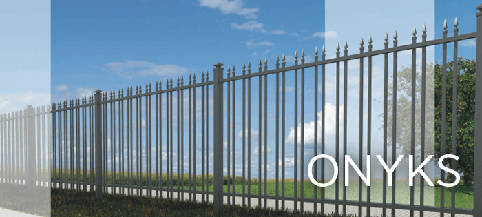 Wzór ogrodzenia frontowego Onyks firmy PLAST-MEt