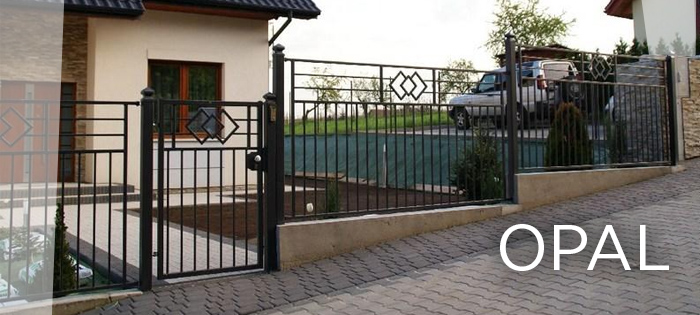 Wzór ogrodzenia frontowego Opal firmy PLAST-MEt