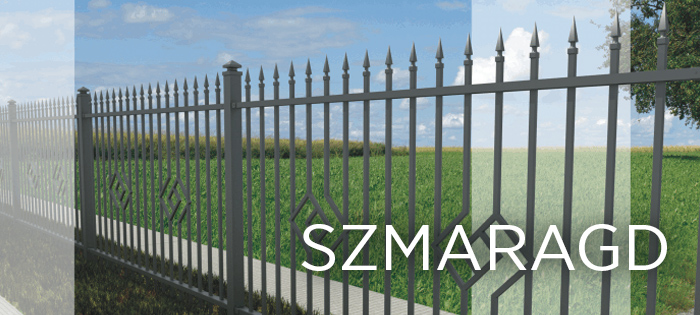 Wzór ogodzenia frontowego Szmaragd firmy PLAST-MEt